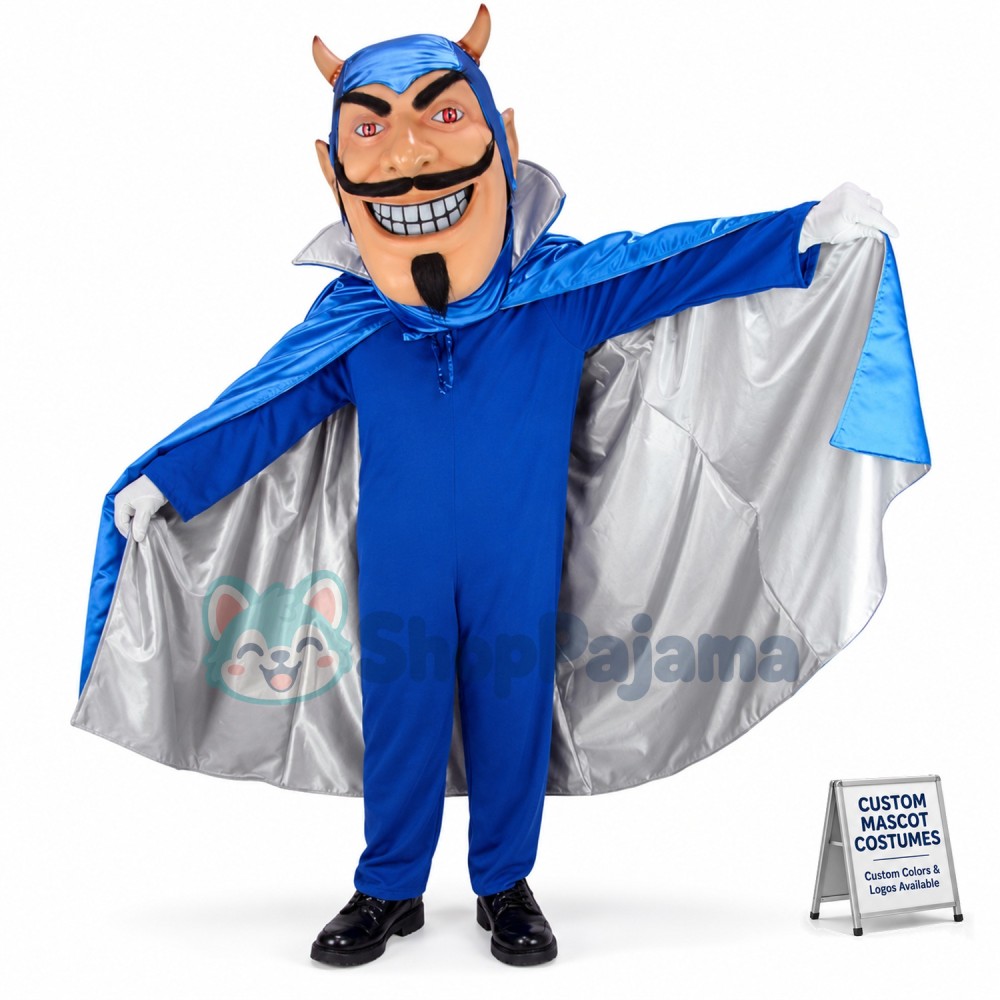 Blue Devil High School Mascot Costume	