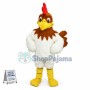 Brown-headed White Chicken Mascot Costume  
