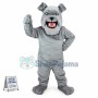 Barking Grey Bulldog Mascot Costume  