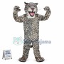 College Endangered Snow Leopard Mascot Costume  