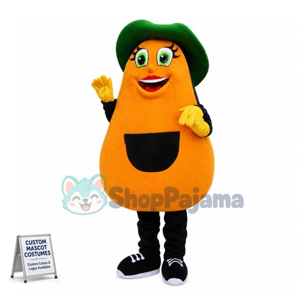 Lady Avocado Mascot Costume	