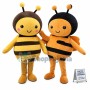 Adult Size Cartoon Yellow Honeybee & Orange Honeybee Mascot Costume	
