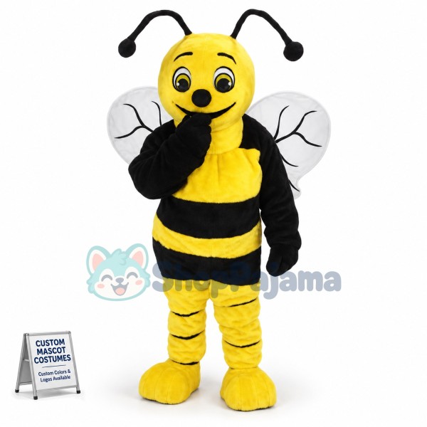 Buzzy the Money Bee Elementary school Mascot Costume	 