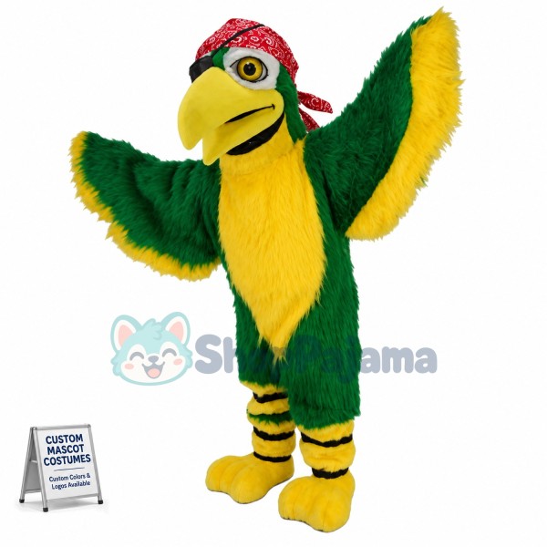 Pirate Parrot Mascot Costume	 