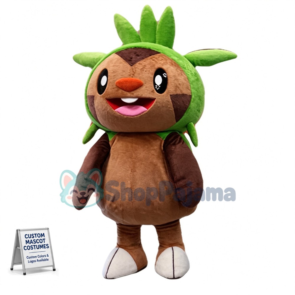 Optimistic Chespin Pokemon Mascot Costume 