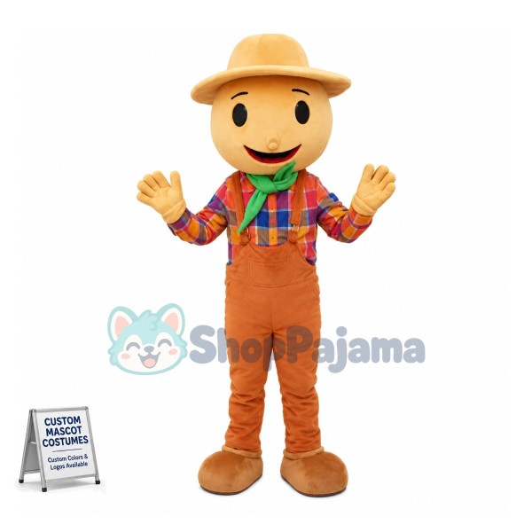 Optimistic Scarecrow Mascot Costume 