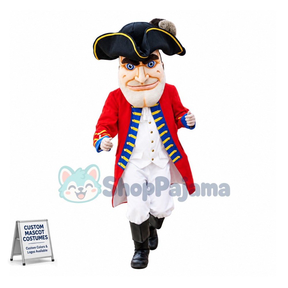 American Patriot Soldier Mascot Costume	