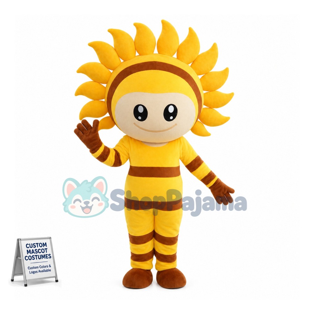 Cartoon Sun Boy Mascot Costume	