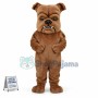 Adult Size Brown Bulldog Mascot Costume  
