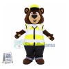 Carl the Safety Bear Mascot Costume  