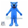 Blue Panther Mascot Costume 