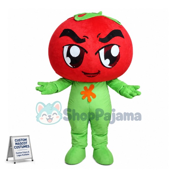 Angry Tomato Man Mascot Costume 
