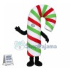Deluxe Christmas Candy Cane Lightweight Mascot Adult Costume	