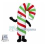 Deluxe Christmas Candy Cane Lightweight Mascot Adult Costume	