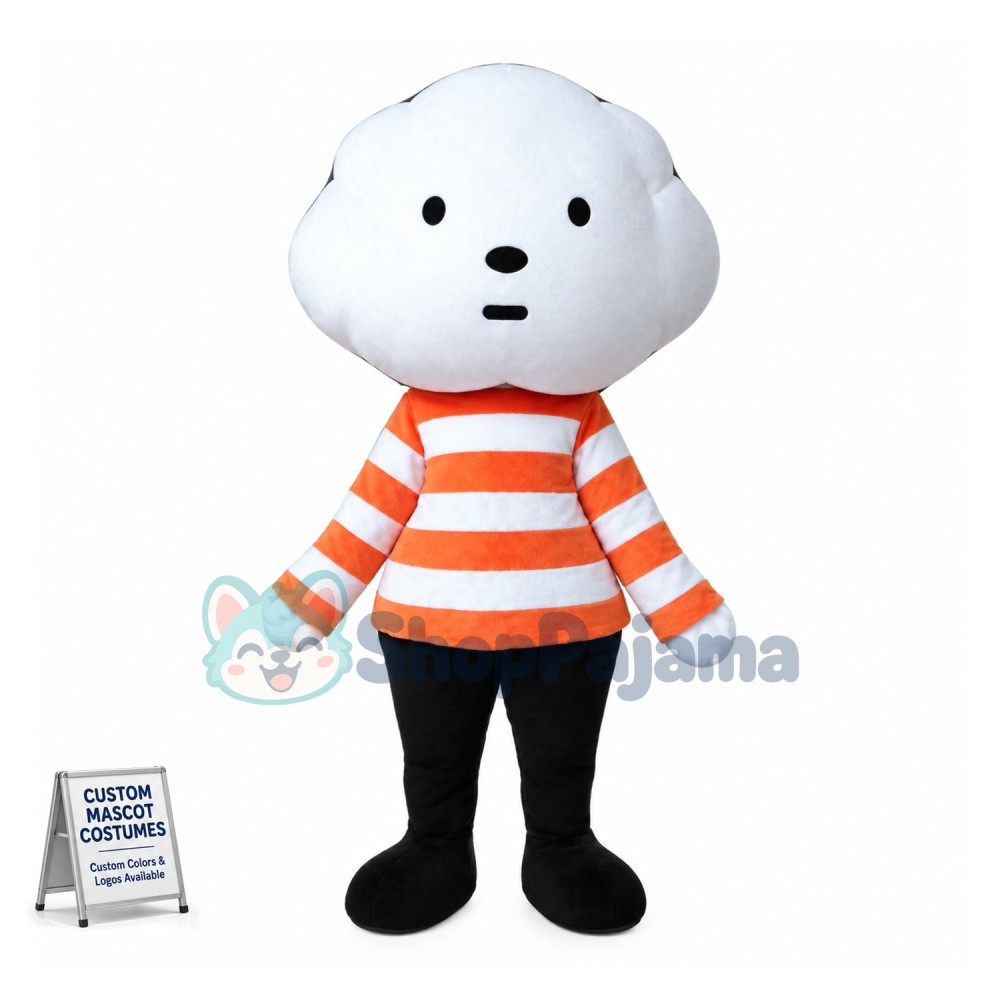 Cotton Man Mascot Costume 