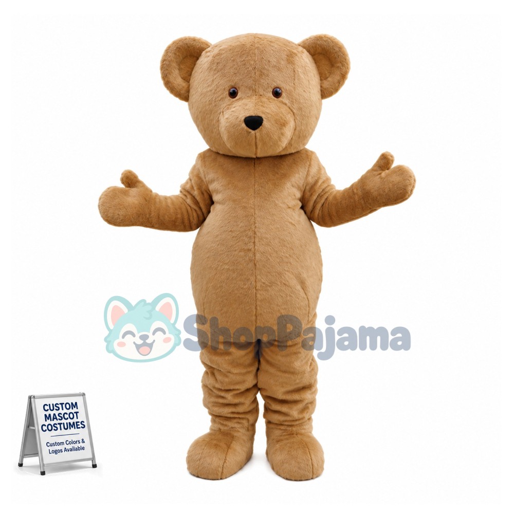 Classic Style Teddy Bear Mascot Costume 