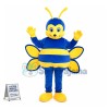 Elementary School Blue Honey Bee Mascot Costume 