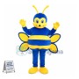 Elementary School Blue Honey Bee Mascot Costume 