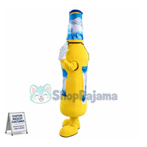 Deluxe Beer Bottle Mascot Adult Costume For Halloween Party	