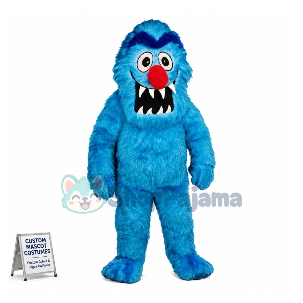 Abominable Blue Yeti Mascot Costume 