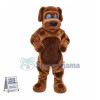 Loyal Brown Dog Mascot Costume 