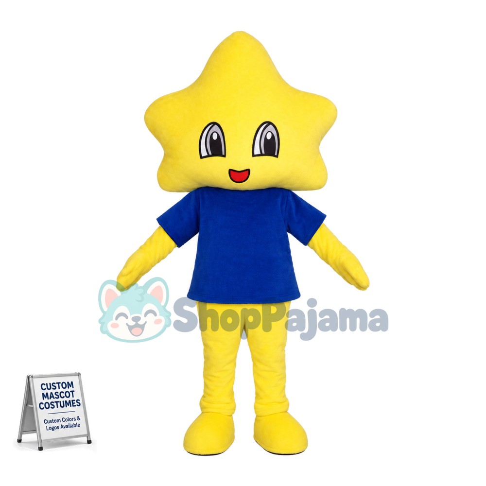 Yellow Petal Man Mascot Costume 