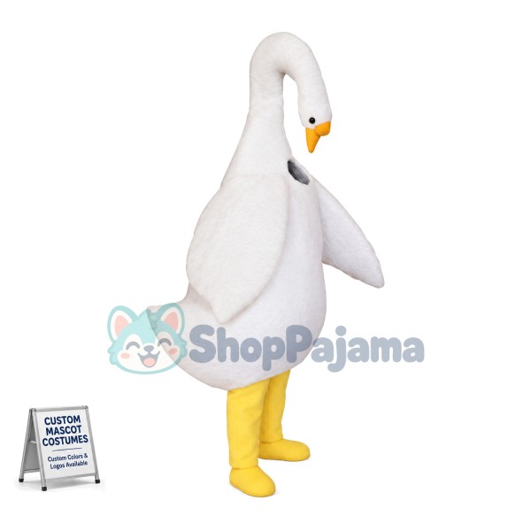 Deluxe White Goose Mascot Costume 