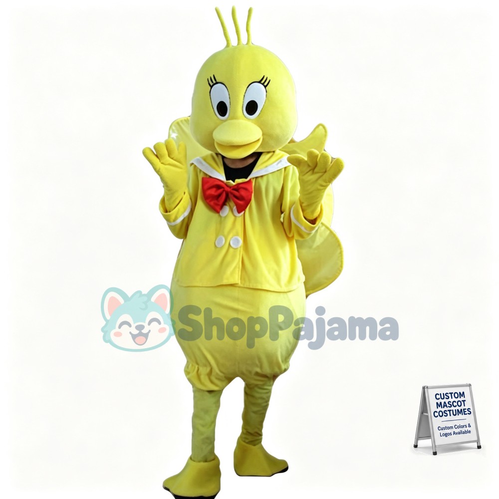 Sailor Yellow Turkey Mascot Costume 
