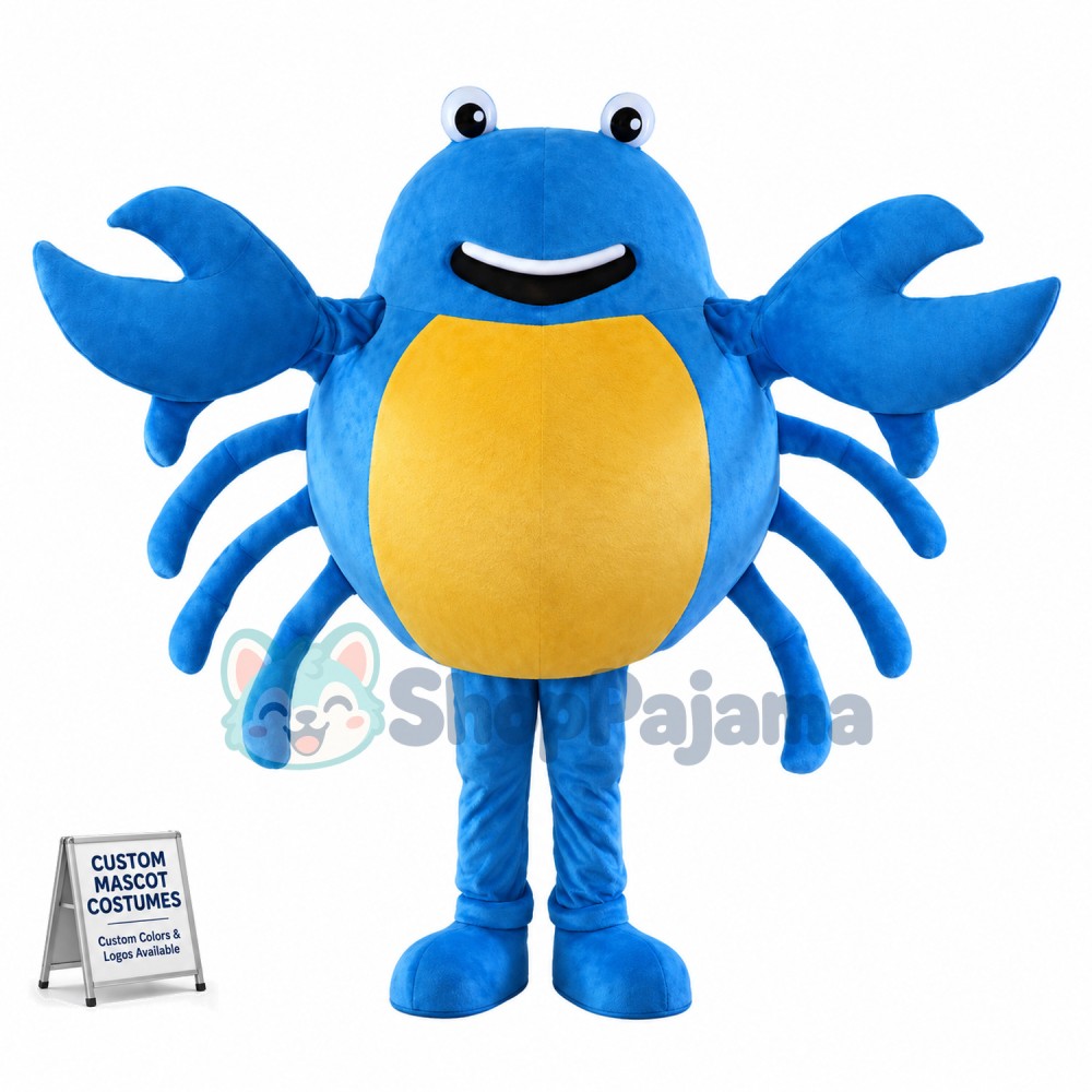 Deluxe Blue Crab Mascot Costume 