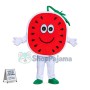 Adult Cartoon Round Slice Of Watermelon Mascot Costume 