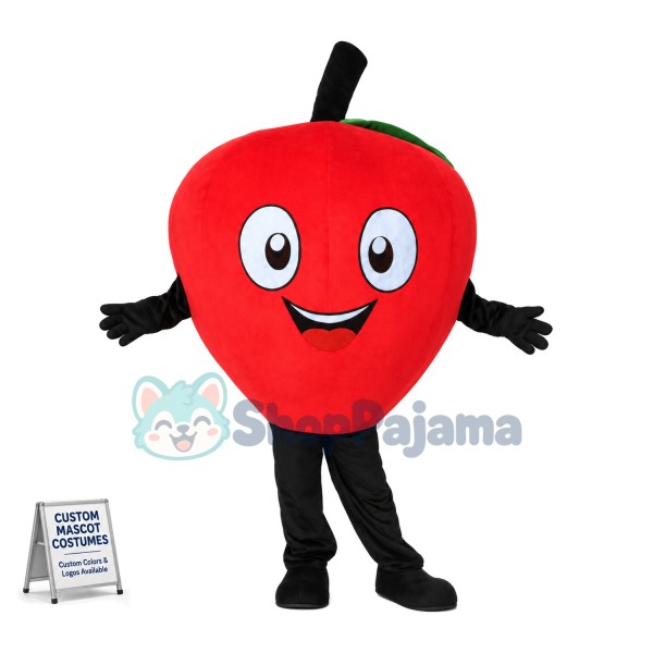 Lightweight Cartoon Red Apple Mascot Costume 