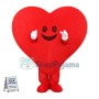 Deluxe Red Heart Mascot Costume 