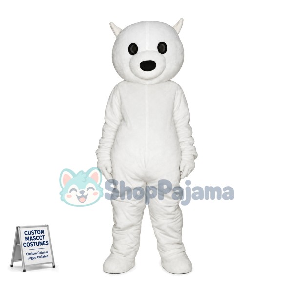 White Chihuahua Dog Mascot Costume