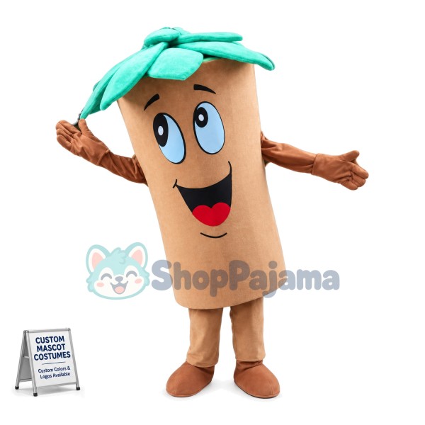 Lightweight Cartoon Tropical Palm Tree Mascot Costume 