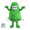 Adult Cartoon Green Germ Virus Bacterium Monster Mascot Costume 
