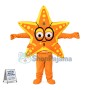 Cartoon Starfish Mascot Costume Sea World Adult Outfit 