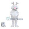Simple Style White Bunny Mascot Costume 