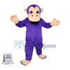 Purple Monkey Mascot Costume 