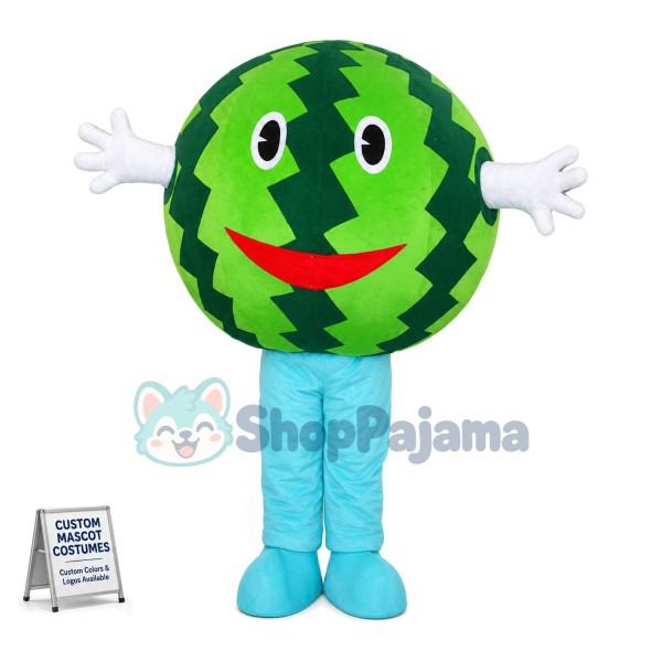 Cartoon Whole Watermelon Mascot Costume 