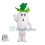 Deluxe Cartoon White Radish Mascot Costume 
