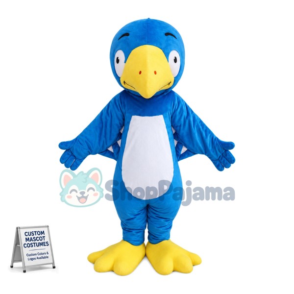 Blue Parrot Mascot Costume	