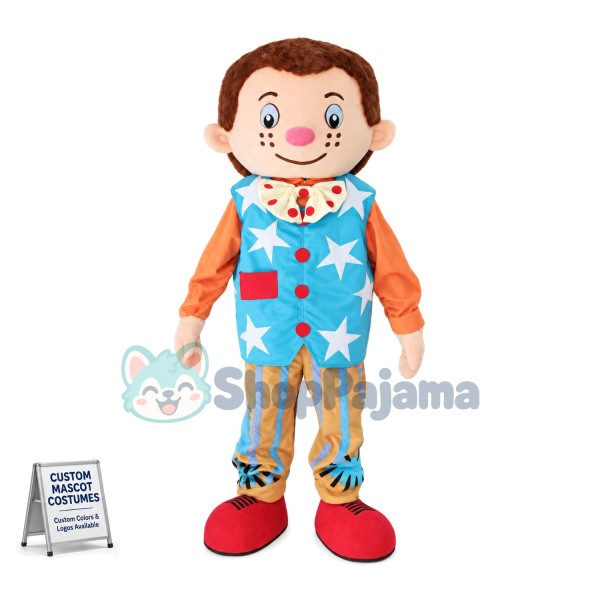 Textured Mr Tumble Mascot Costume Cartoon Character 