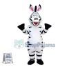 Adventurous Marty the Zebra Madagascar Mascot Costume 