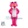Curious Pink Panther Mascot Cartoon Character Costume