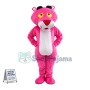 Curious Pink Panther Mascot Cartoon Character Costume