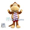 Adult Cartoon Big Mouth Monkey Mascot Costume 