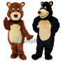 Black Bear & Brown Bear Mascot Costume 
