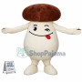 Lovely Cartoon Mushroom Walking Mascot Costume 