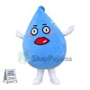 Deluxe Blue Water Drop Mascot Cartoon Costume 