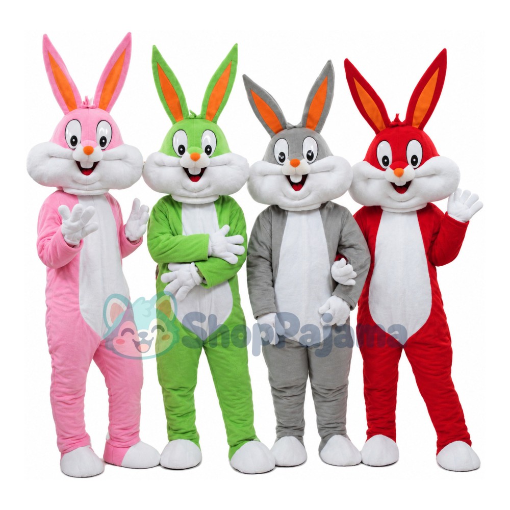 Bugs Bunny In Many Colors Mascot Costume 